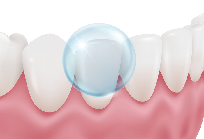 Illustration of a sparkling clean tooth